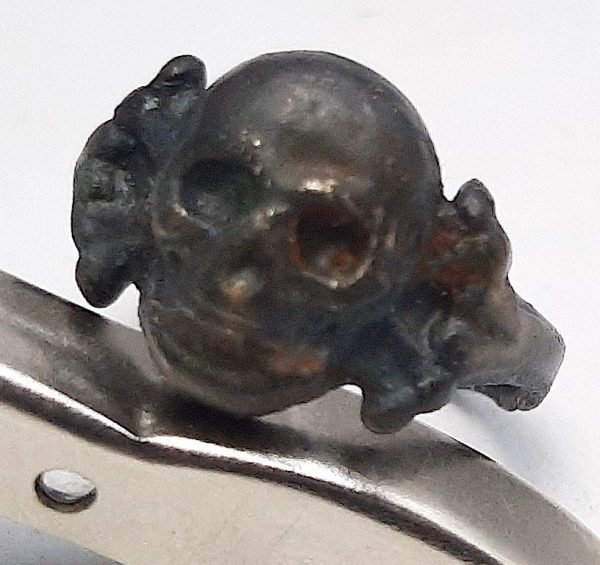 WAFFEN SS TOTENKOPF SKULL TEXTBOOK RING RELIC WW2 GERMAN - Image 9
